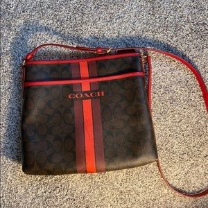 COPY - Red Cross Body Coach Bag